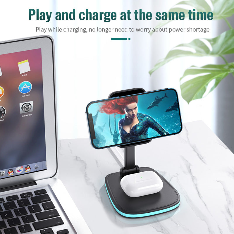 3 in 1 Magnetic Folding Wireless Charger